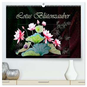 Lotus Blütenzauber (hochwertiger Premium Wandkalender 2024 DIN A2 quer), Kunstdruck in Hochglanz von Djeric,  Dusanka