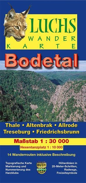 Luchskarte Bodetal von Bodetal Tourismus GmbH (Texte), Spachmüller,  Bernhard