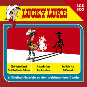 Lucky Luke – 3CD Hörspielbox Vol. 1 von Ester,  Alexander, Fauche,  Xavier, Goscinny,  René, Guylouis,  Claude, Léturgie,  Jean