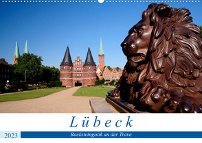 Lübeck Backsteingotik an der Trave (Wandkalender 2023 DIN A2 quer) von N.,  N.