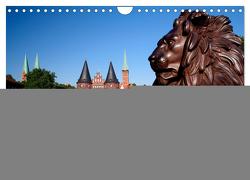 Lübeck Backsteingotik an der Trave (Wandkalender 2024 DIN A4 quer), CALVENDO Monatskalender