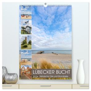 LÜBECKER BUCHT Historische Orte und Strandidylle (hochwertiger Premium Wandkalender 2024 DIN A2 hoch), Kunstdruck in Hochglanz von Viola,  Melanie