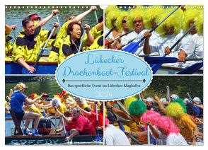 Lübecker Drachenboot Festival – Das sportliche Event im Lübecker Klughafen (Wandkalender 2024 DIN A3 quer), CALVENDO Monatskalender von Felix,  Holger