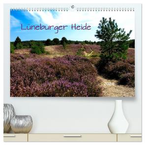 Lüneburger Heide (hochwertiger Premium Wandkalender 2024 DIN A2 quer), Kunstdruck in Hochglanz von Pompsch,  Heinz