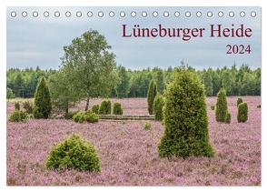 Lüneburger Heide (Tischkalender 2024 DIN A5 quer), CALVENDO Monatskalender von Leonhardy,  Thomas