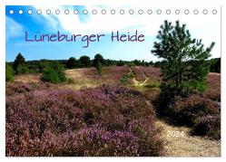 Lüneburger Heide (Tischkalender 2024 DIN A5 quer), CALVENDO Monatskalender von Pompsch,  Heinz