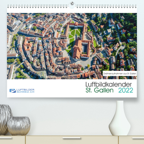 Luftbildkalender St. Gallen 2022CH-Version (Premium, hochwertiger DIN A2 Wandkalender 2022, Kunstdruck in Hochglanz) von Luftbilderschweiz.ch, Schellenberg & André Rühle,  Roman