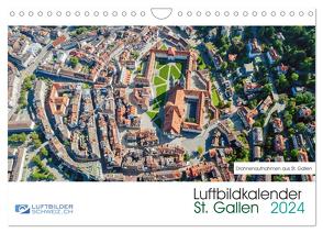 Luftbildkalender St. Gallen 2024 (Wandkalender 2024 DIN A4 quer), CALVENDO Monatskalender von Schellenberg & André Rühle, Luftbilderschweiz.ch,  Roman