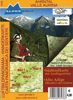 Luftbildpanorama & Wanderkarte – Ahrnatl – Valle Aurina