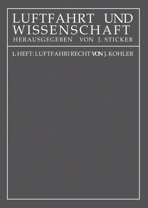 Luftfahrtrecht von Kohler,  NA