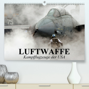 Luftwaffe. Kampfflugzeuge der USA (Premium, hochwertiger DIN A2 Wandkalender 2021, Kunstdruck in Hochglanz) von Stanzer,  Elisabeth