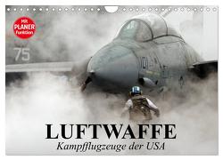 Luftwaffe. Kampfflugzeuge der USA (Wandkalender 2024 DIN A4 quer), CALVENDO Monatskalender von Stanzer,  Elisabeth