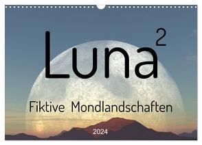 Luna 2 – Fiktive Mondlandschaften (Wandkalender 2024 DIN A3 quer), CALVENDO Monatskalender von und Michael Schilling,  Linda