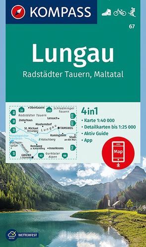 KOMPASS Wanderkarte Lungau, Radstädter Tauern, Maltatal von KOMPASS-Karten GmbH