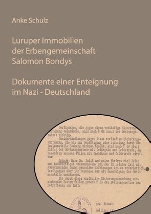 Luruper Immobilien der Erbengemeinschaft Salomon Bondys von Schulz,  Anke