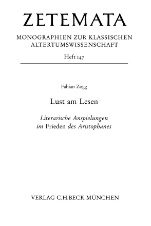 Lust am Lesen von Zogg,  Fabian