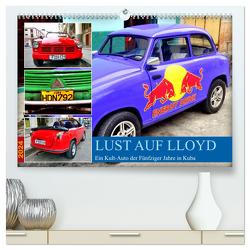 Lust auf LLOYD – Ein Kult-Auto der Fünfziger Jahre in Kuba (hochwertiger Premium Wandkalender 2024 DIN A2 quer), Kunstdruck in Hochglanz von von Loewis of Menar,  Henning