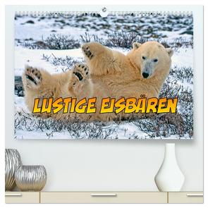 Lustige Eisbären (hochwertiger Premium Wandkalender 2024 DIN A2 quer), Kunstdruck in Hochglanz von stegen,  joern