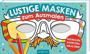 Lustige Masken zum Ausmalen von Glatzel-Poch,  Helge