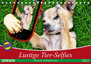 Lustige Tier-Selfies. Tierische Selbstportraits (Tischkalender 2023 DIN A5 quer) von Stanzer,  Elisabeth