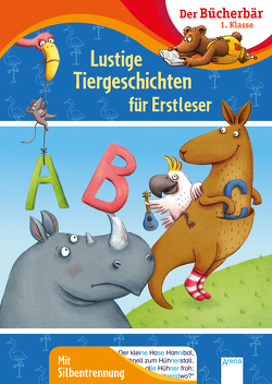 Lustige Tiergeschichten für Erstleser von Bettzieche,  Uta, Gertenbach,  Pina, Grosche,  Erwin, Kaup,  Ulrike, Nahrgang,  Frauke, Schulte,  Susanne