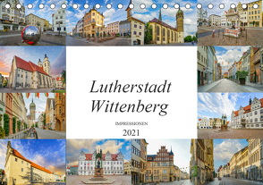 Lutherstadt Wittenberg Impressionen (Tischkalender 2021 DIN A5 quer) von Meutzner,  Dirk