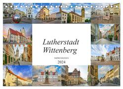 Lutherstadt Wittenberg Impressionen (Tischkalender 2024 DIN A5 quer), CALVENDO Monatskalender von Meutzner,  Dirk