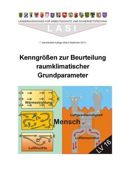 LV 16 Kenngrößen zur Beurteilung raumklimatischer Grundparameter von Aue,  Hans-Dieter, Karl,  Mathias, Roeddecke,  Steffen, Tannenhauer,  Jörg, Zapf,  Andreas