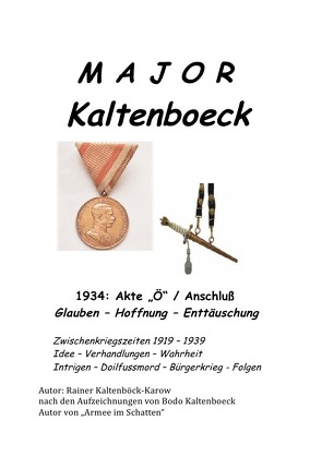 M A J O R – K A L T E N B O E C K von Kaltenböck-Karow,  R.