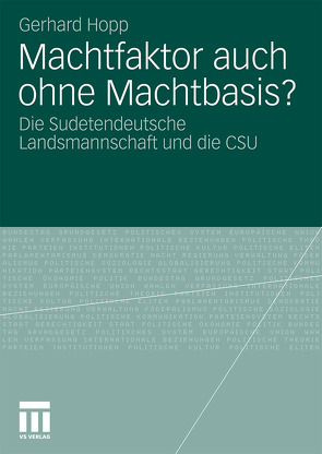 Machtfaktor auch ohne Machtbasis? von Höpp,  Gerhard