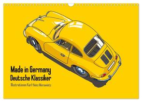 Made in Germany – Illustrationen deutscher Oldtimer (Wandkalender 2024 DIN A3 quer), CALVENDO Monatskalender von Morawietz,  Karl-Heinz