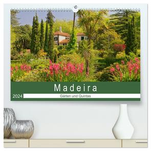 Madeira – Gärten und Quintas (hochwertiger Premium Wandkalender 2024 DIN A2 quer), Kunstdruck in Hochglanz von Lielischkies,  Klaus