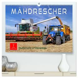 Mähdrescher – autonom unterwegs (hochwertiger Premium Wandkalender 2024 DIN A2 quer), Kunstdruck in Hochglanz von Roder,  Peter