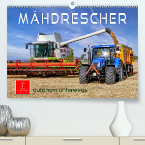 Mähdrescher – autonom unterwegs (Premium, hochwertiger DIN A2 Wandkalender 2023, Kunstdruck in Hochglanz) von Roder,  Peter