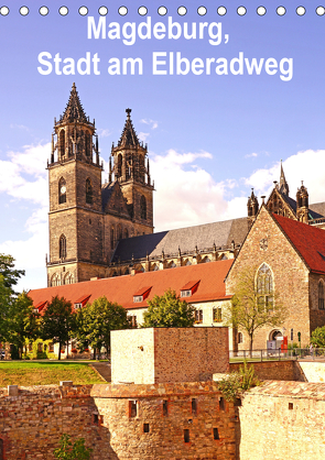 Magdeburg, Stadt am Elberadweg (Tischkalender 2021 DIN A5 hoch) von Bussenius,  Beate