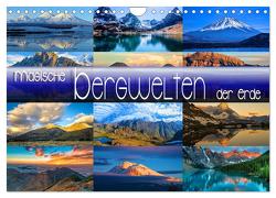 Magische Bergwelten der Erde (Wandkalender 2024 DIN A4 quer), CALVENDO Monatskalender von Utz,  Renate