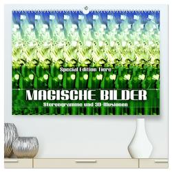 Magische Bilder – Stereogramme und 3D-Illusionen (hochwertiger Premium Wandkalender 2024 DIN A2 quer), Kunstdruck in Hochglanz von Utz,  Renate