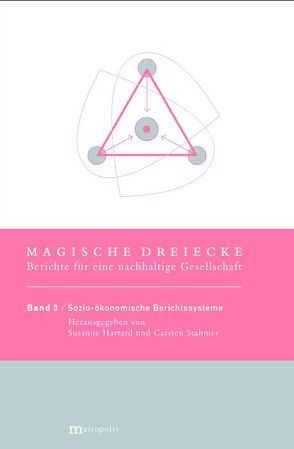 Magische Dreiecke. Berichte für eine nachhaltige Gesellschaft / Sozio-ökonomische Berichtssysteme von Hartard,  Susanne, Hinterberger,  Friedrich, Stahmer,  Carsten