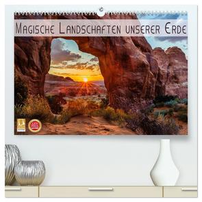 Magische Landschaften unserer Erde (hochwertiger Premium Wandkalender 2024 DIN A2 quer), Kunstdruck in Hochglanz von Feiner,  Denis