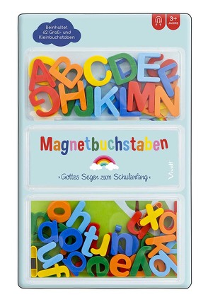 Magnetbuchstaben »Gottes Segen zum Schulanfang«