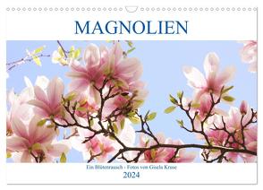 Magnolien Ein Blütenrausch (Wandkalender 2024 DIN A3 quer), CALVENDO Monatskalender von Kruse,  Gisela