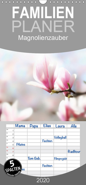 Magnolienzauber – Familienplaner hoch (Wandkalender 2020 , 21 cm x 45 cm, hoch) von Herzog,  Uwe