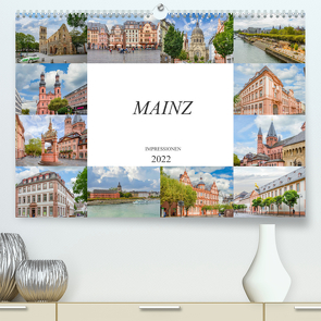 Mainz Impressionen (Premium, hochwertiger DIN A2 Wandkalender 2022, Kunstdruck in Hochglanz) von Meutzner,  Dirk