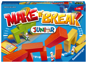 Ravensburger 22009 – Make ’n‘ Break Junior – Gesellschaftsspiel für die ganze Familie mit Bausteinen, Junior Version, Spiel für Erwachsene und Kinder ab 5 Jahren, für 2-5 Spieler von Lawson,  Andrew und Jack