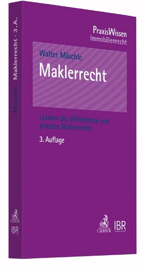 Maklerrecht von Mäschle,  Walter