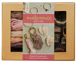 Makramee-Schmuckset „With Love“ (Rosé/Natur) von Kirsch,  Josephine