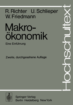 Makroökonomik von Ebel,  J., Friedmann,  W., Richter,  R., Schlieper,  U.