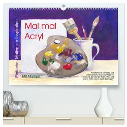 Mal mal Acryl (hochwertiger Premium Wandkalender 2024 DIN A2 quer), Kunstdruck in Hochglanz von Krause,  Jitka