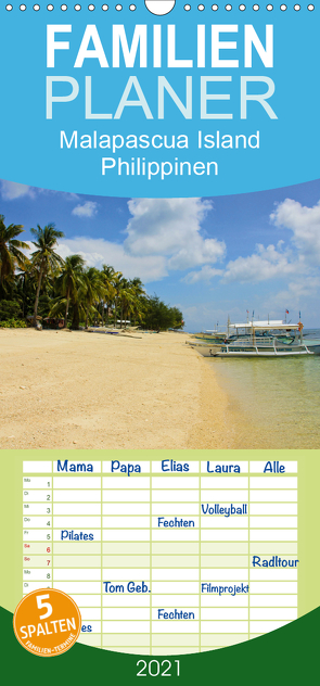 Malapascua Island Philippinen – Familienplaner hoch (Wandkalender 2021 , 21 cm x 45 cm, hoch) von Kirschnick,  Sonja