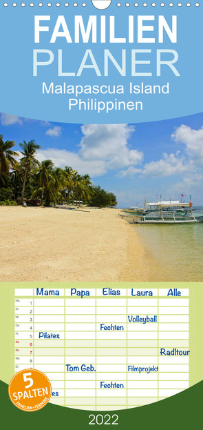 Familienplaner Malapascua Island Philippinen (Wandkalender 2022 , 21 cm x 45 cm, hoch) von Kirschnick,  Sonja